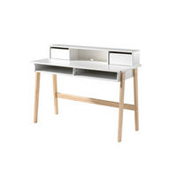 KINDERSCHREIBTISCH Karilynn 120x60x87 MDF+Massivholz Weiß - Weiß, Holzwerkstoff (116/87/160cm) - 58aufmkessel