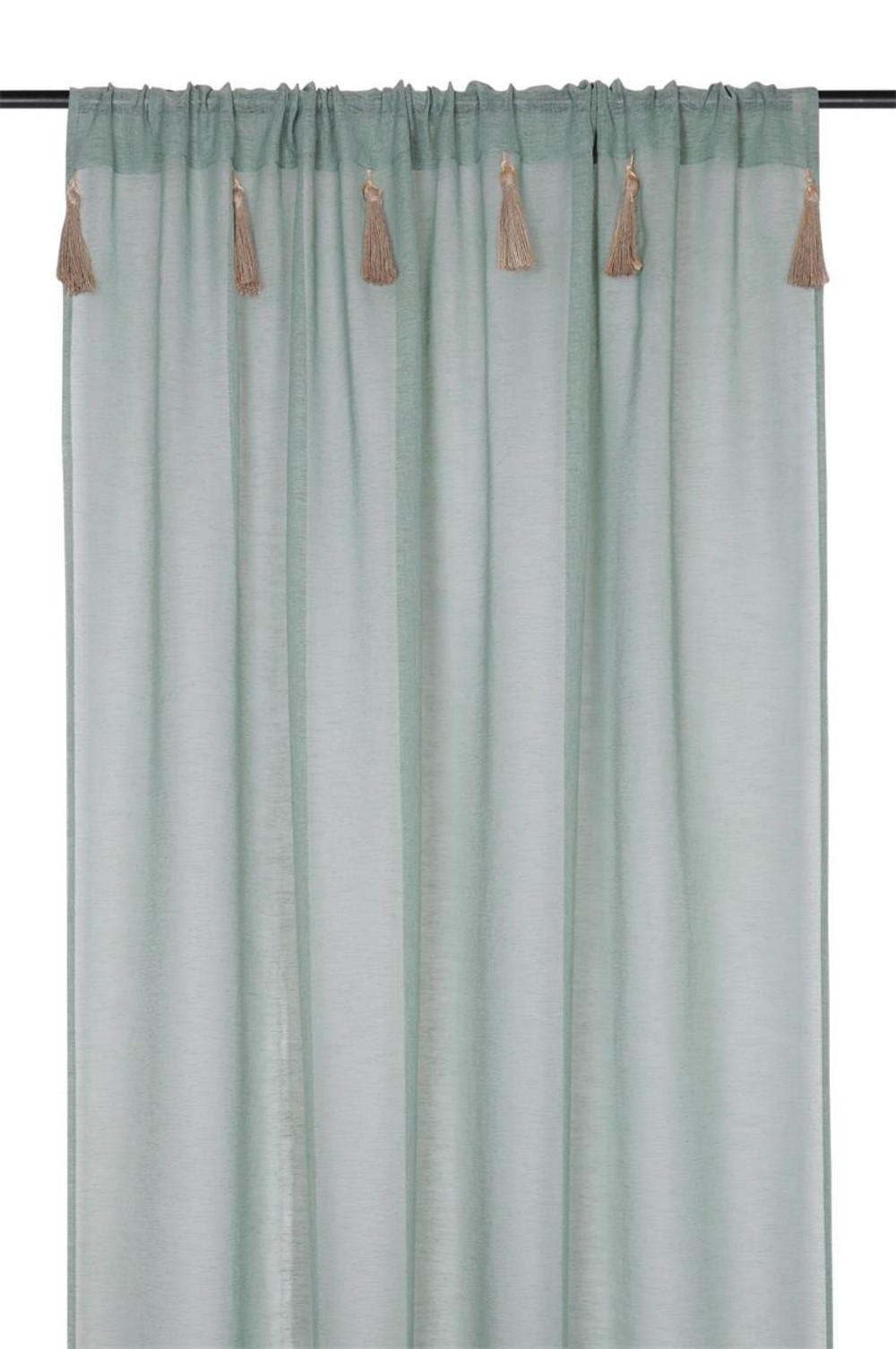 GARDINE Ibiza 140/260 cm - Grün, Textil (140/260cm)