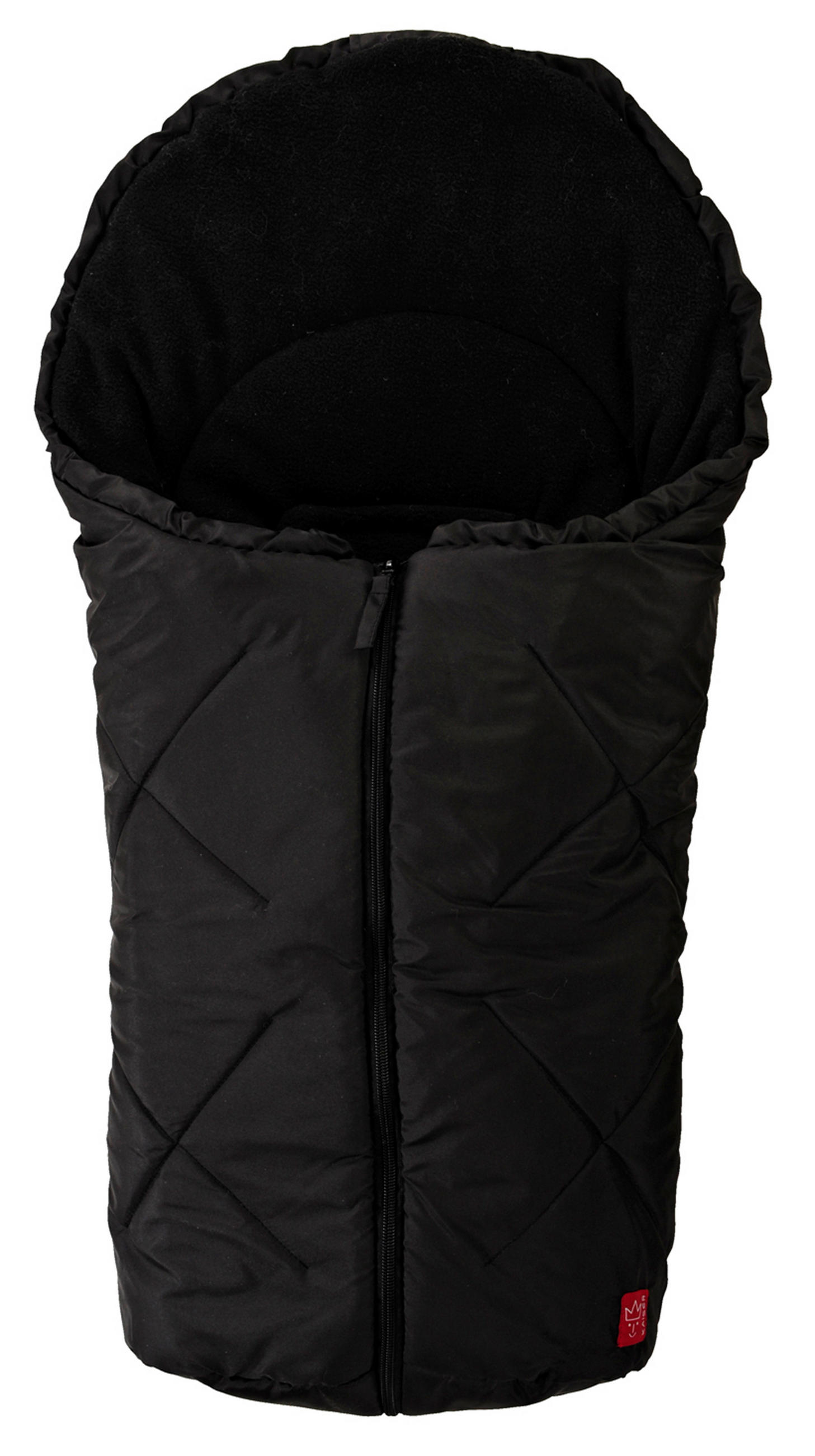 BABYSCHALENFUSSSACK Moo, black - Schwarz, Textil (40/4/80cm) - Kaiserbaby