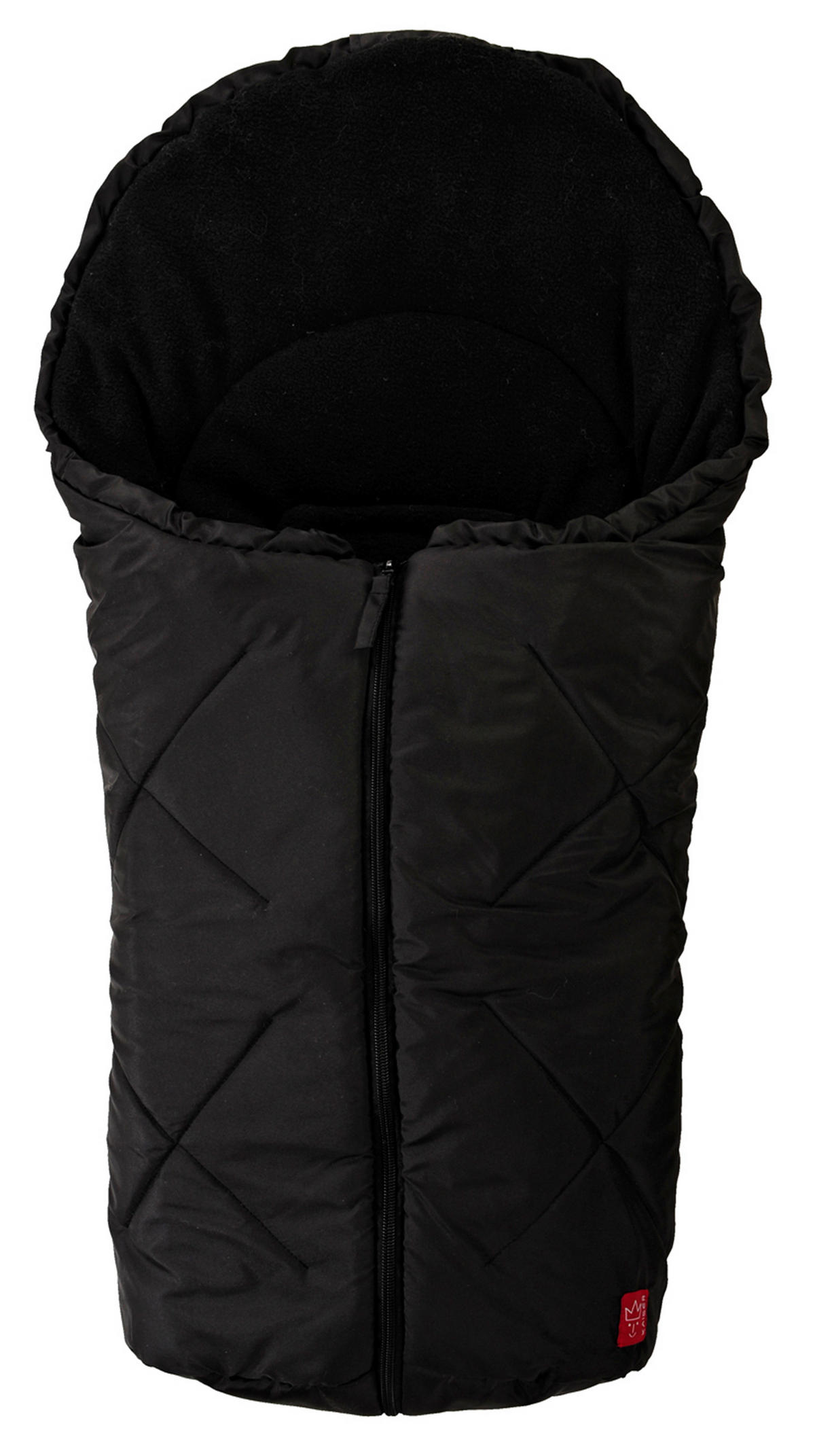 BABYSCHALENFUSSSACK Moo, black - Schwarz, Textil (40/4/80cm) - Kaiserbaby