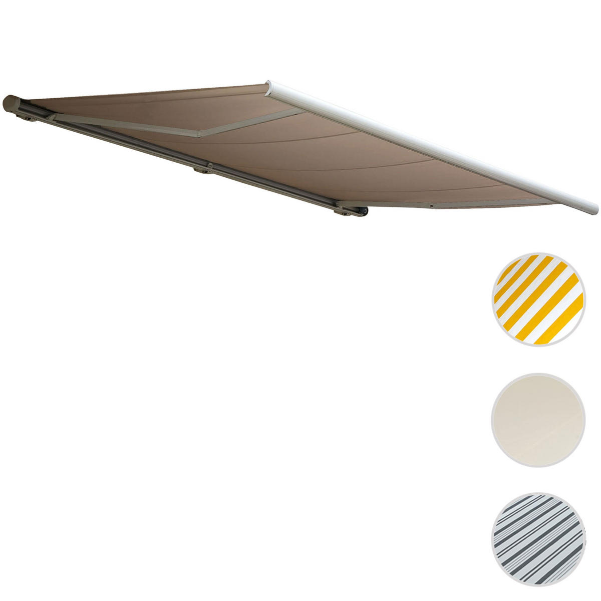 ELEKTRISCHE KASSETTENMARKISE Beige - Beige, Textil (400/23/300cm) - MCW