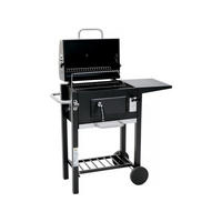 HOLZKOHLENGRILL vicomte Schwarz - Schwarz, Metall (46/123/92.5cm) - Habitat Garten