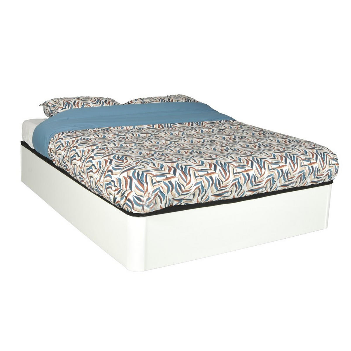 BETT SPIRO mit Lattenrost/ 140x190 - Weiß - Weiß, Holzwerkstoff (140/190cm) - Weber Industries