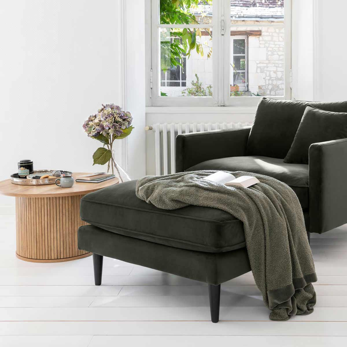 KAFFEETISCH Spule Colva rund Braun 70/70/40 cm - Braun, Holzwerkstoff (70/70/40cm) - Atmosphera Createur d´interieur