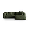 ECKSOFA modular rechts Martina aus Samt grün 2 Sitzplätze - Grün, Textil (176/283cm) - Micadoni