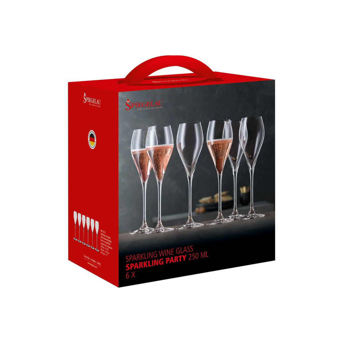 CHAMPAGNERGLÄSER Sparkling Party transparent 250 ml - Transparent, Glas (0.25L) - Spiegelau