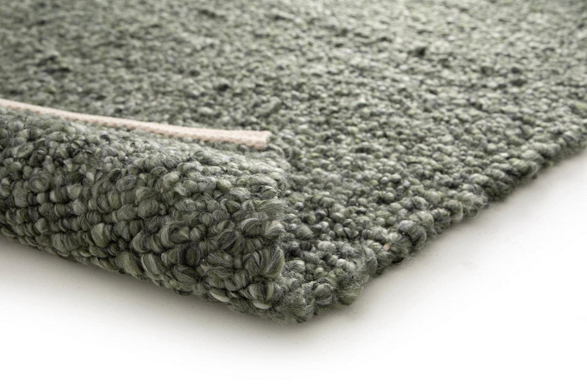 SCHLINGENTEPPICH im natürlichen Stil grün - Grün, Textil (160/230cm) - AFK Living