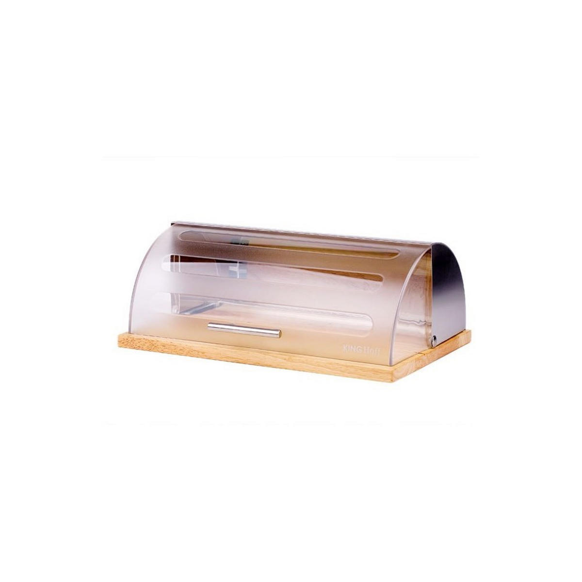 BROTKASTEN Silber 38/28/15 cm KH3210 - Silberfarben, Kunststoff (28/15/38cm) - Kinghoff 