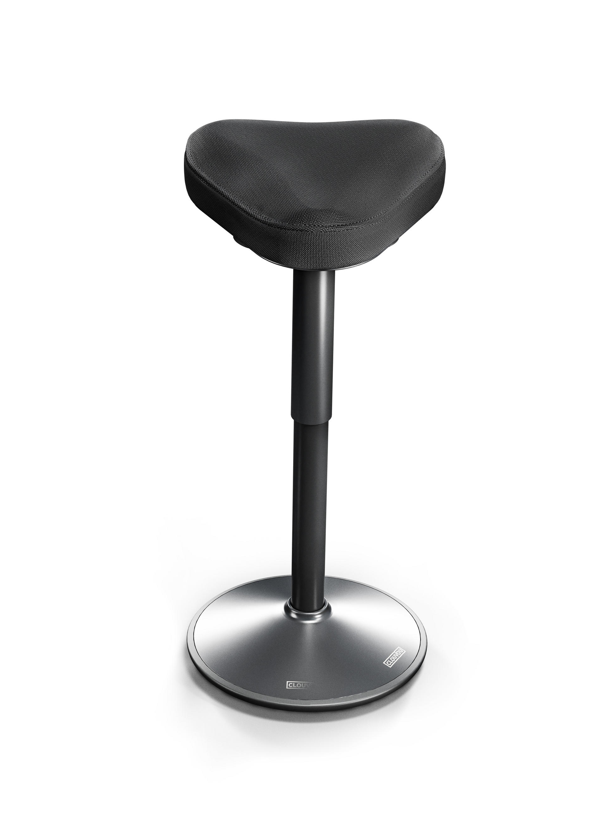 BÜROHOCKER Nexus Schwarz - Schwarz, Kunststoff/Textil (36/82/36cm) - Clouvou
