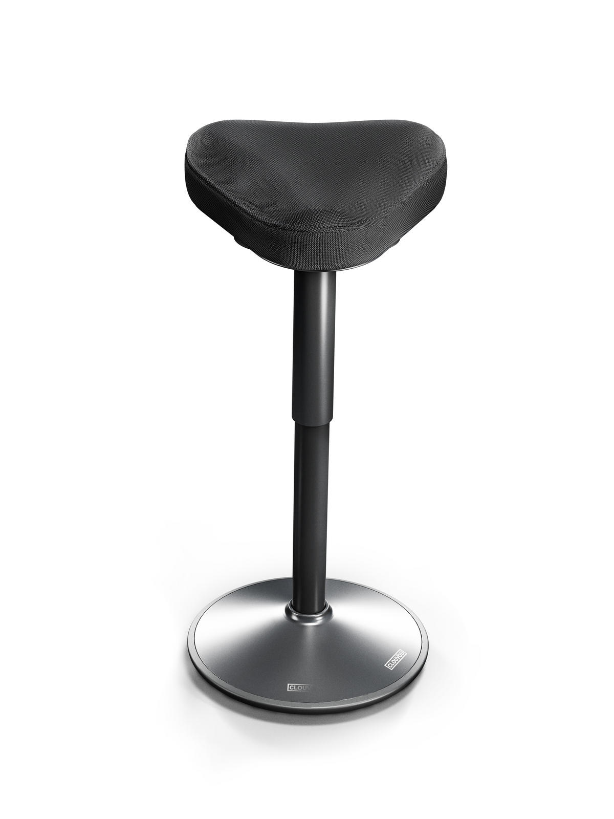 BÜROHOCKER Nexus Schwarz - Schwarz, Kunststoff/Textil (36/82/36cm) - Clouvou