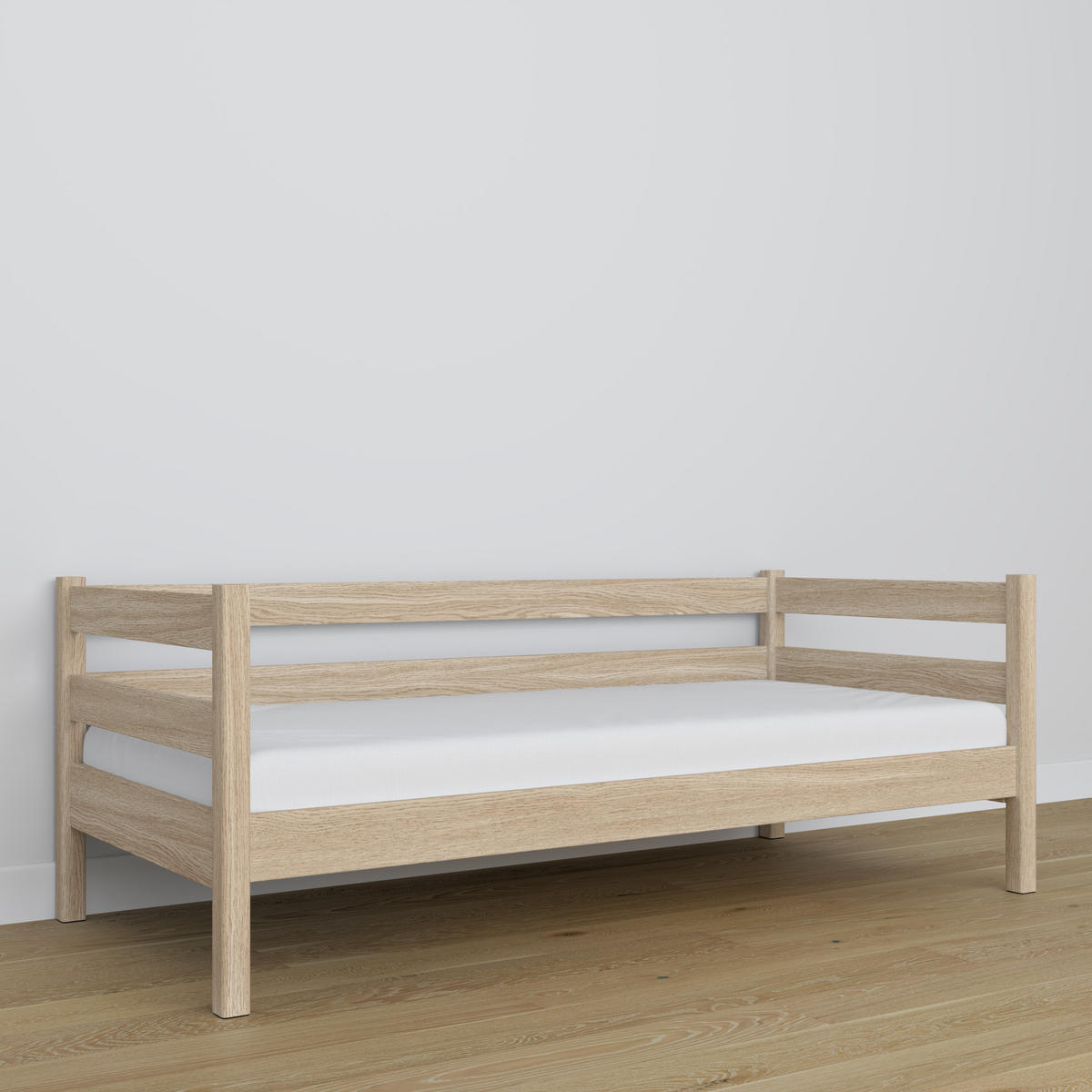 TAGESBETT Sonoma Eiche 90/200 - Sonoma Eiche, Naturmaterialien/Holz (90/200cm) - N-Wood