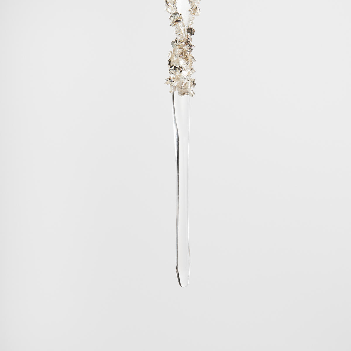 WANDDEKORATION Buse, Silber, 25 cm, Dekorative Weihnachtsdeko - Silberfarben, Glas (1/25/1cm) - home&you