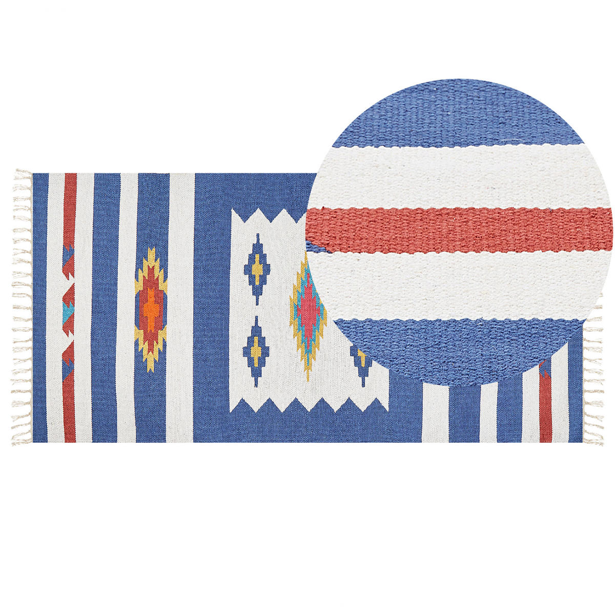 KELIM-TEPPICH Varser 150/80 cm - Multicolor, Textil (80/150cm) - Beliani