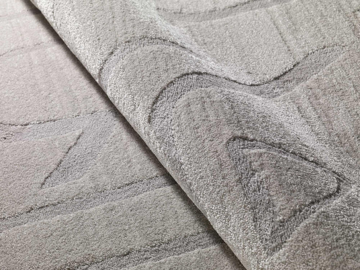 WEBTEPPICH Silber Hl-Africa 80/150 cm - Silberfarben, Naturmaterialien/Textil (80/150cm) - Atticgo