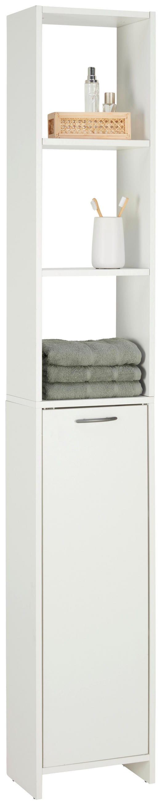 HOCHSCHRANK One in Weiß - Weiß, Holzwerkstoff (33/195/21cm) - Mömax