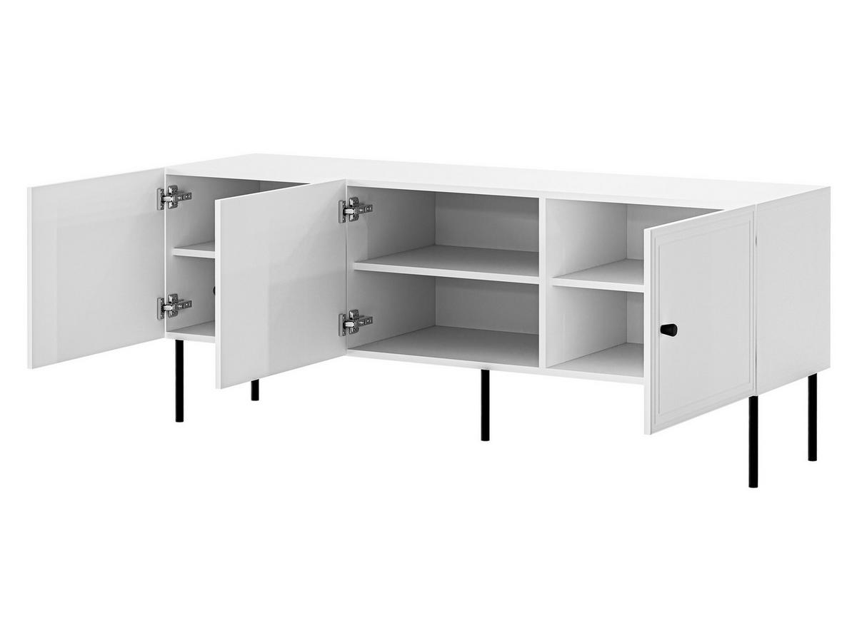 TV-LOWBOARD Palazzo Bis 150 3D - Schwarz, Holzwerkstoff/Kunststoff (151/40/60cm) - MIRJAN24