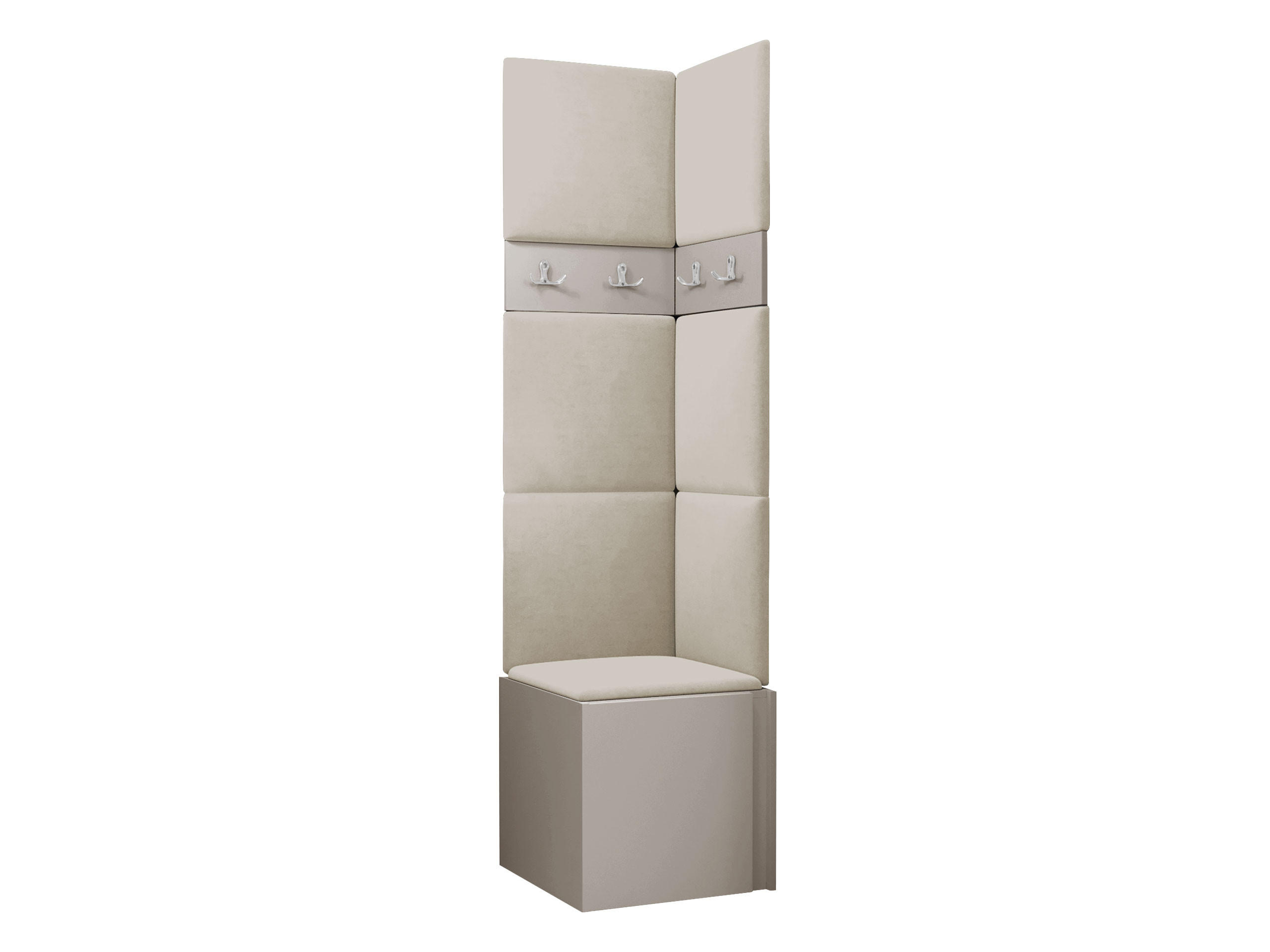 GARDEROBEN-SET Orion XXI - Kaschmir/Beige, Holzwerkstoff/Kunststoff (42/186/46cm) - MIRJAN24