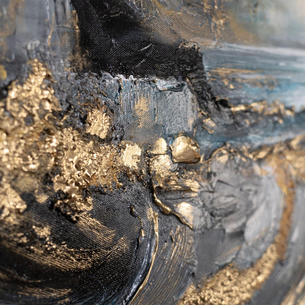GEMÄLDE Gold der Winde auf Keilrahmen 115x50 cm - Multicolor, Holz (115/50cm) - YS-art gallery