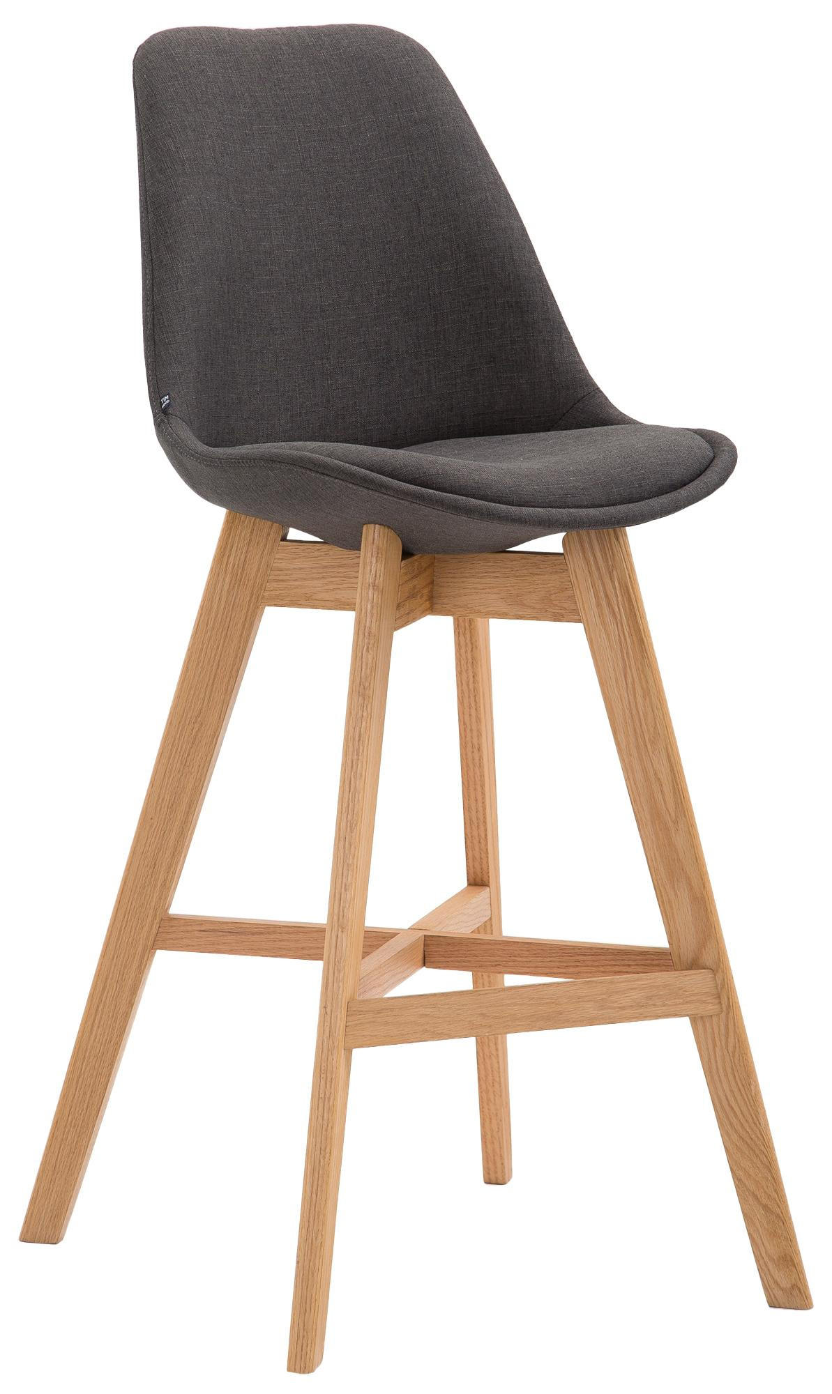 CLP Barhocker Dunkelgrau 48x112x56 cm