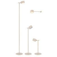 LED-AKKU-STEHLEUCHTE 3 in 1 Schwarz Beige bis zu 120 cm Metall - Beige, Metall (16/16/120cm) - Northpoint