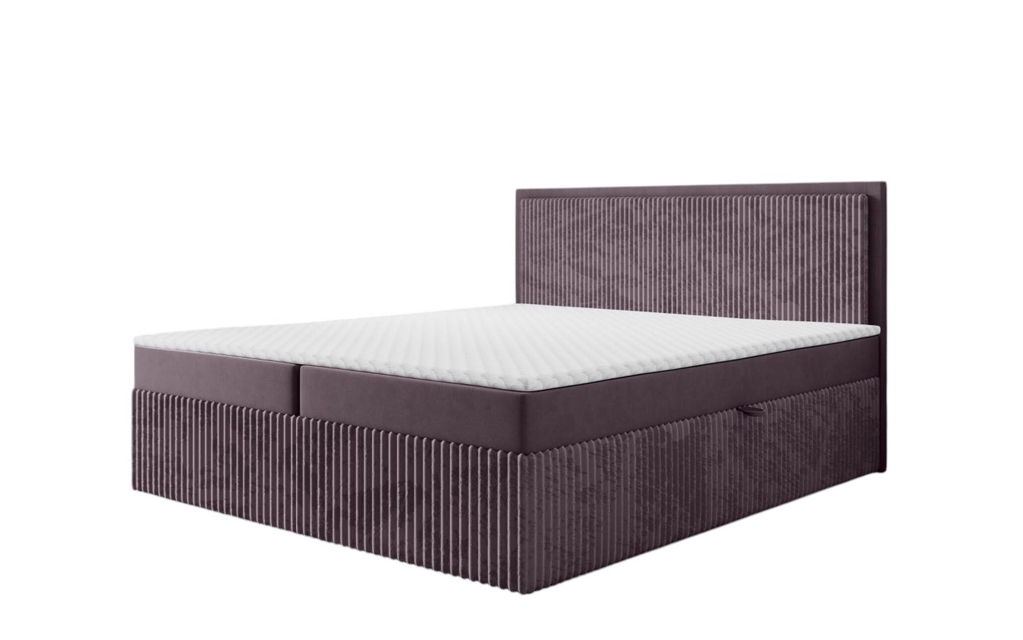 BOXBETT Hidis - Violett, Holzwerkstoff/Textil (160/200cm) - Fun Möbel