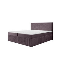 BOXBETT Hidis - Violett, Holzwerkstoff/Textil (140/200cm) - Fun Möbel