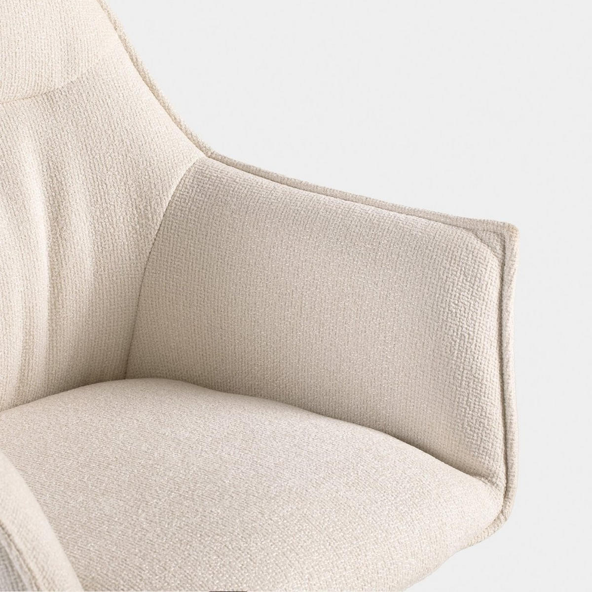 SCHREIBTISCHSTUHL Holger Beige 63 cm x 88-96 cm - Beige, Metall (63/88/63cm)