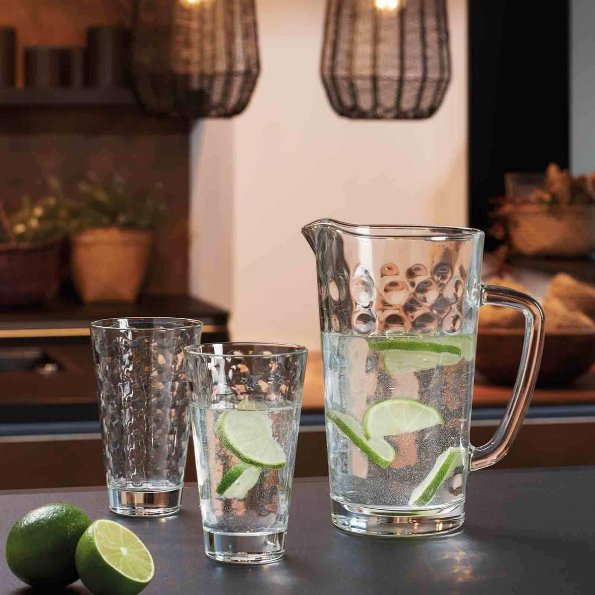 KRUGSET Optic transparent 5er Set - Transparent, Glas (0.001L) - Leonardo Living