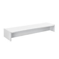 MONITORSTÄNDER - Weiß, Holzwerkstoff (27/100/15cm) - [en.casa]