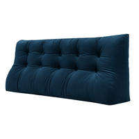 RÜCKENKISSEN Körperkontur Samtlook Blau 160 cm - Blau, Textil (55/160cm) - Vercart