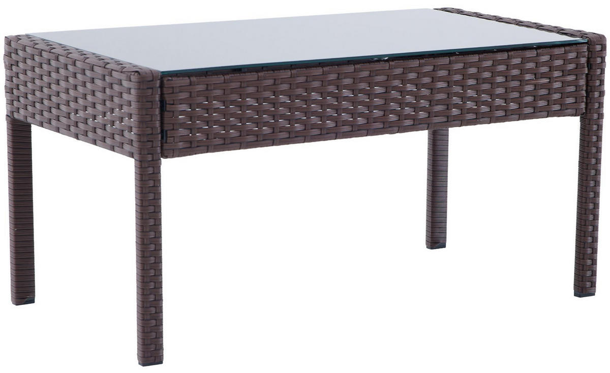 GARTENSITZGRUPPE Metall Braun (4-teilig) - Braun, Metall - CLP