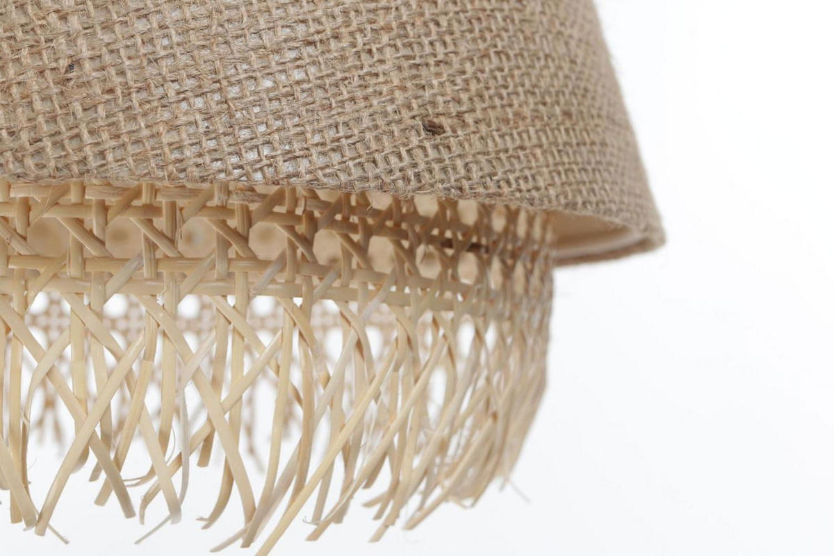 HÄNGELEUCHTE Beige 30/27 cm - Beige, Naturmaterialen (30/1.3/27cm) - ONZENO