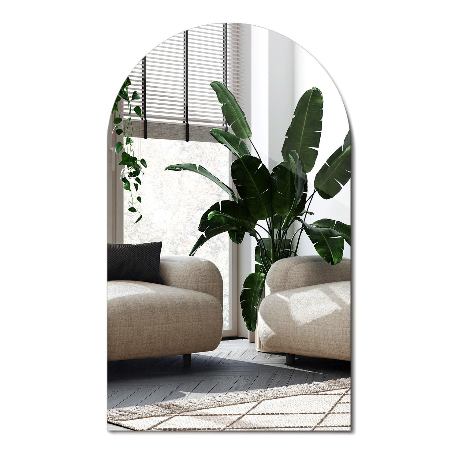 Wallfluent Spiegel Transparent 45x80x0.4 cm