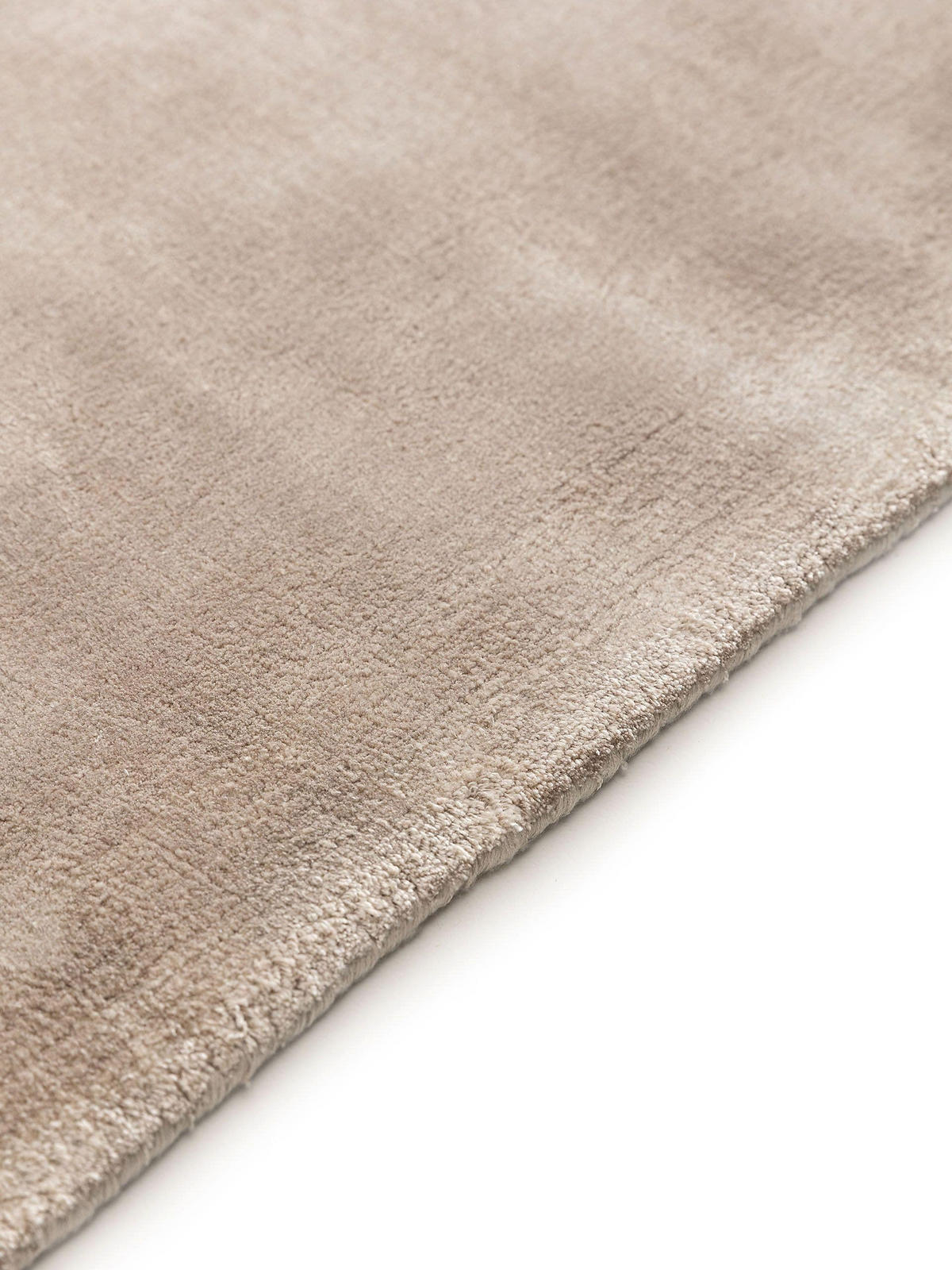 VISKOSETEPPICH Nela Taupe 120x170 cm - Taupe, Textil (120/170cm) - benuta Pure