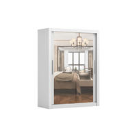 SCHIEBETÜRENSCHRANK - Milko 180 Weiß - Weiß, Holzwerkstoff/Metall (180/215/64cm) - Möblo