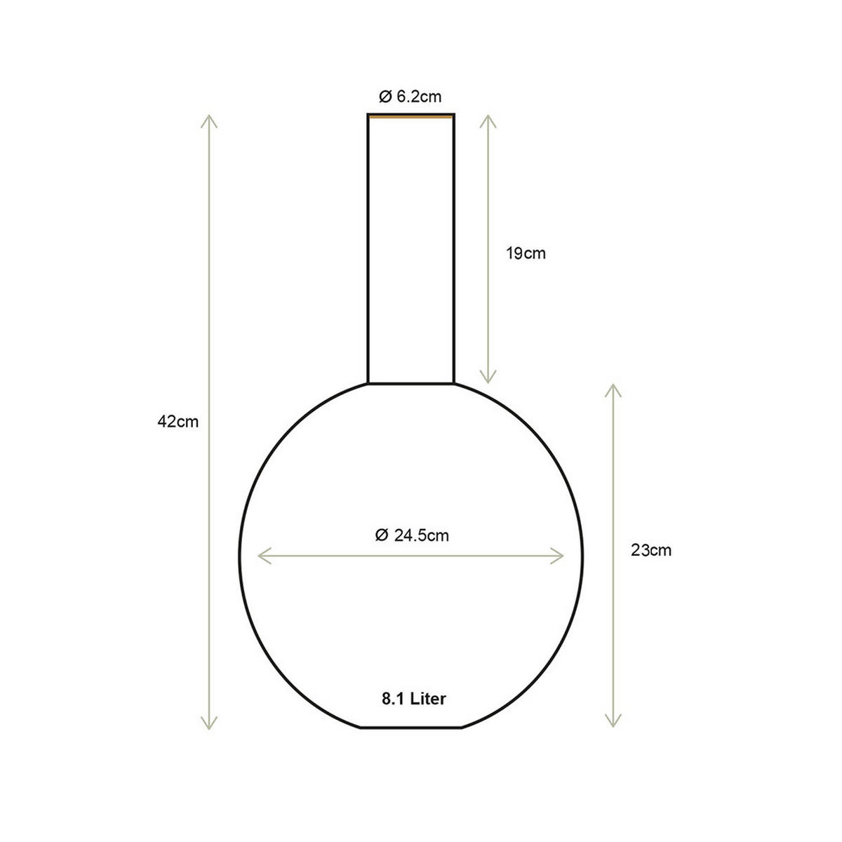 VASE Metal large matt light rosa 24.5x42 cm - Hellrosa, Metall (42cm) - Pip Studio