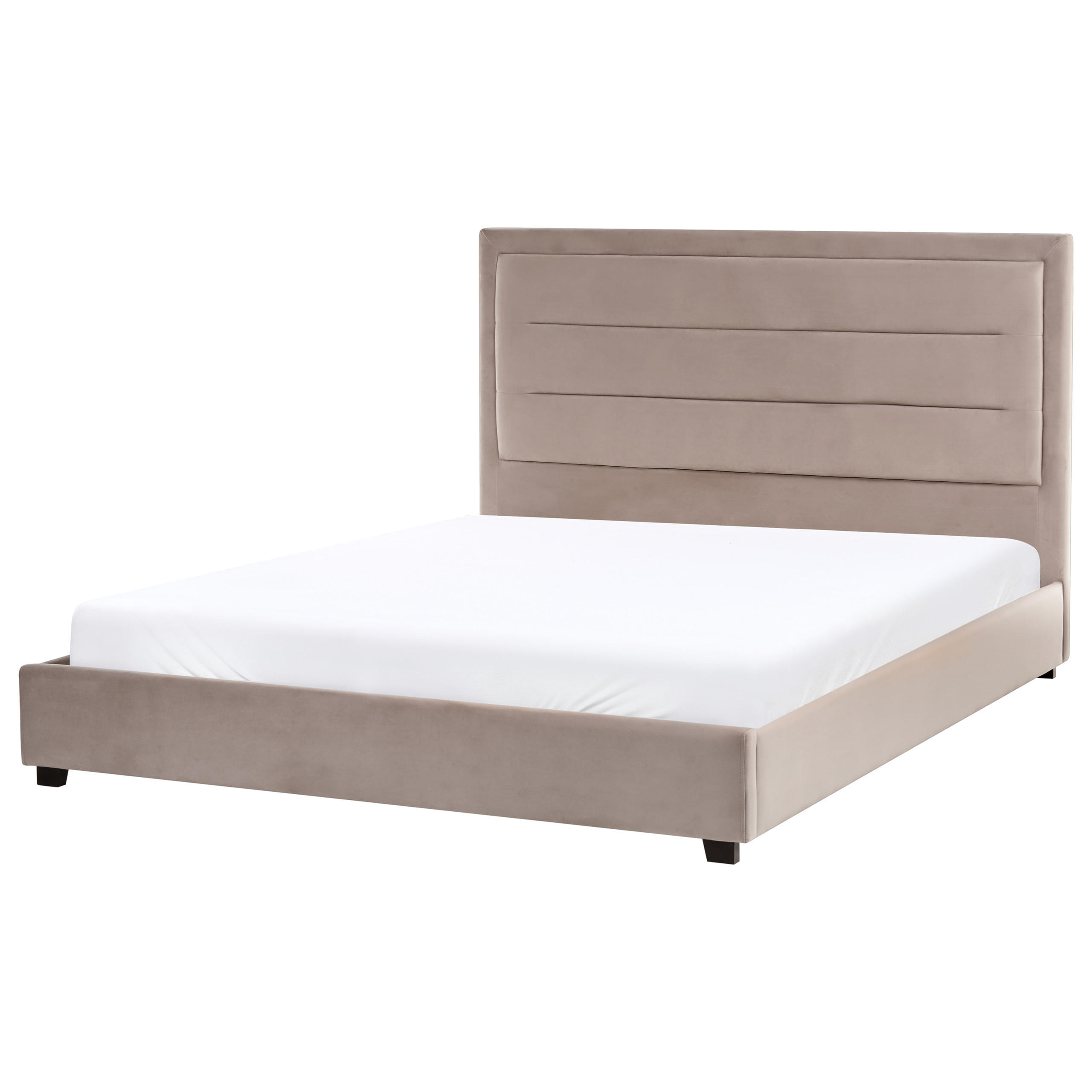Beliani VODNÍ POSTEL 160/200 cm Taupe Rouen