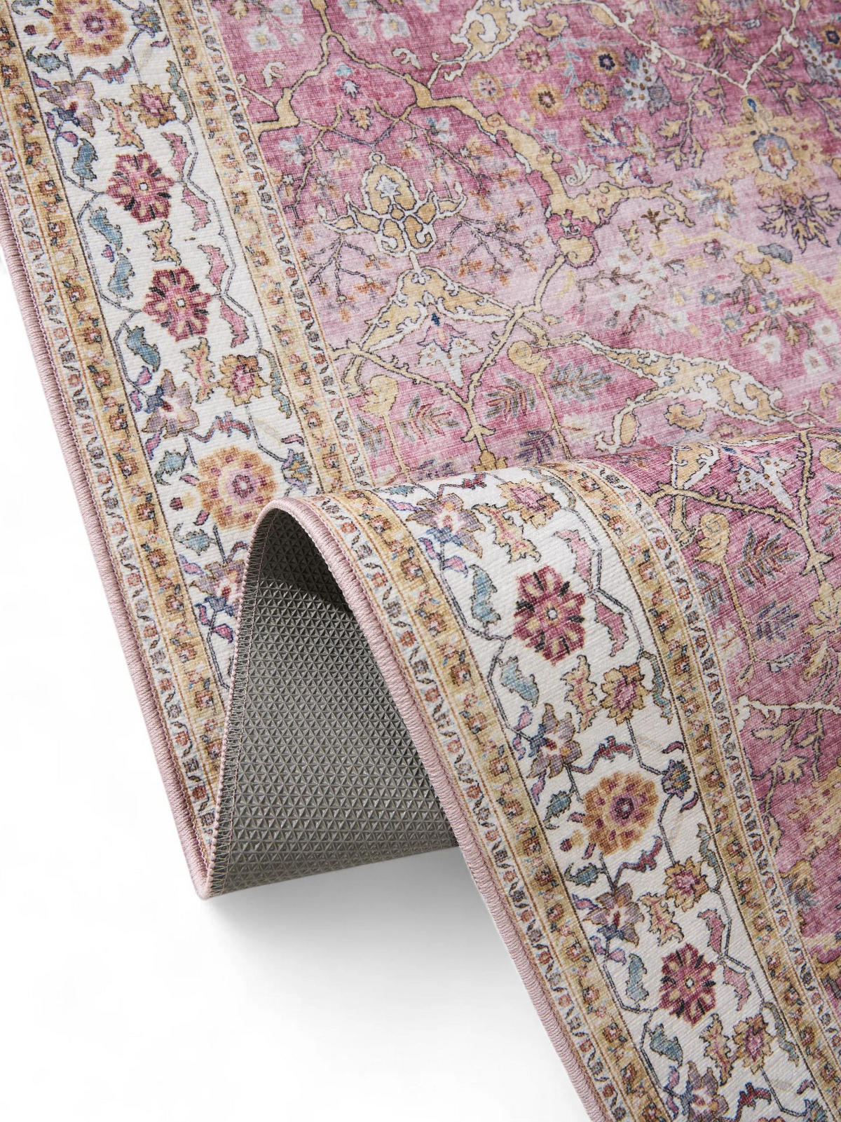 LÄUFER Laury Rosa 80x240 cm - Rosa, Kunststoff/Textil (80/240cm) - benuta Pop