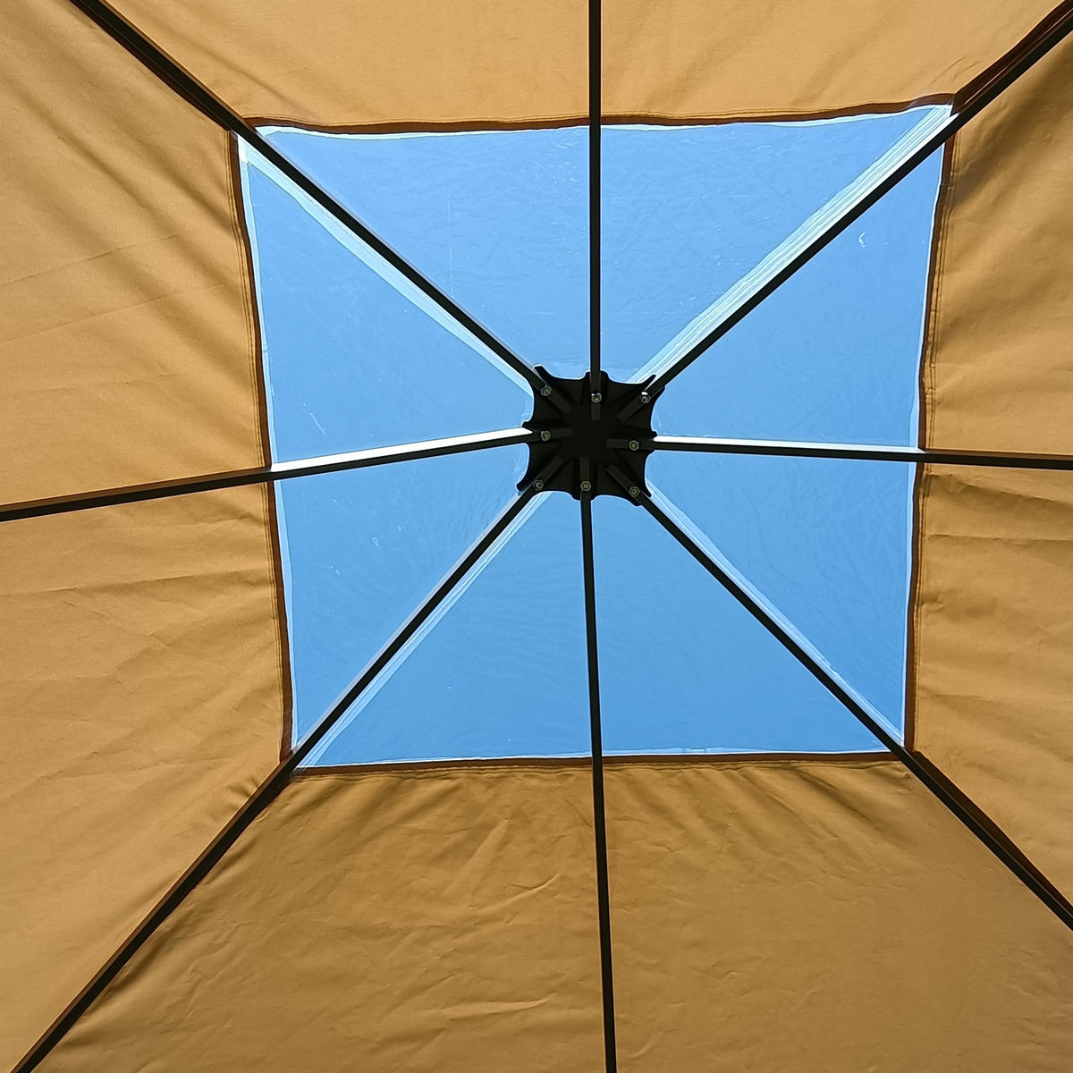 ERSATZDACH 3x3m Sand Clear Top - Beige, Textil (300/19/300cm) - QUICK STAR