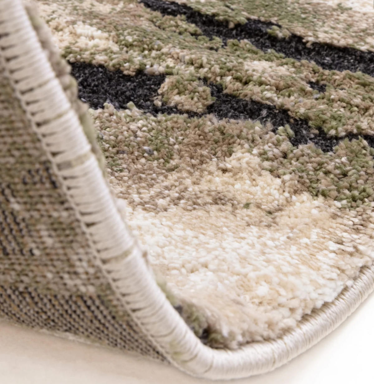 TEPPICH Flachgewebe CRUST Grün 80 x 150 cm - Grün, Textil (80/150cm) - Novatrend