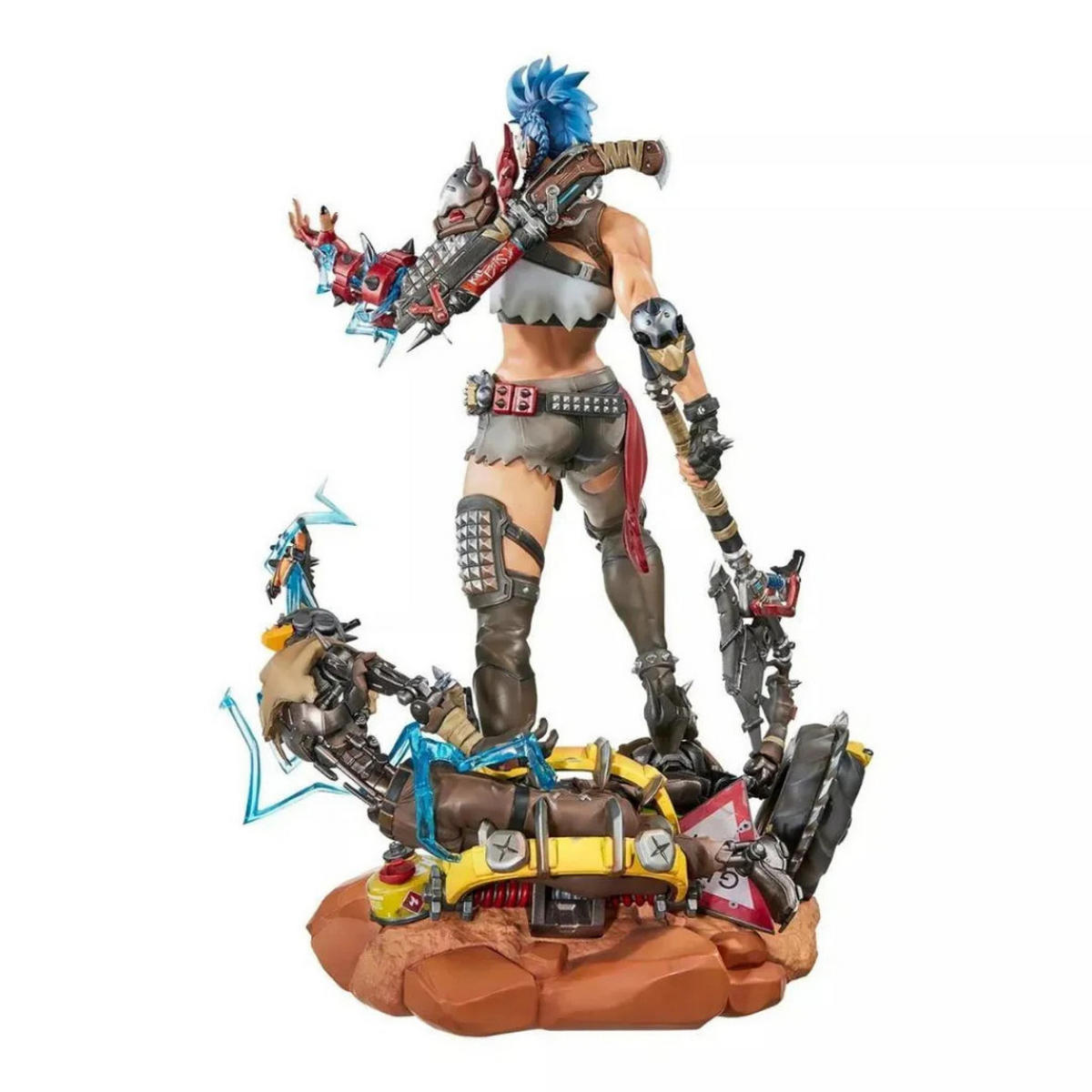 SAMMLERSTATUE Junker Queen 41 cm Premium Figur Gaming Deko - Blau/Schwarz, Kunststoff (26/41.3/25cm) - JUNG