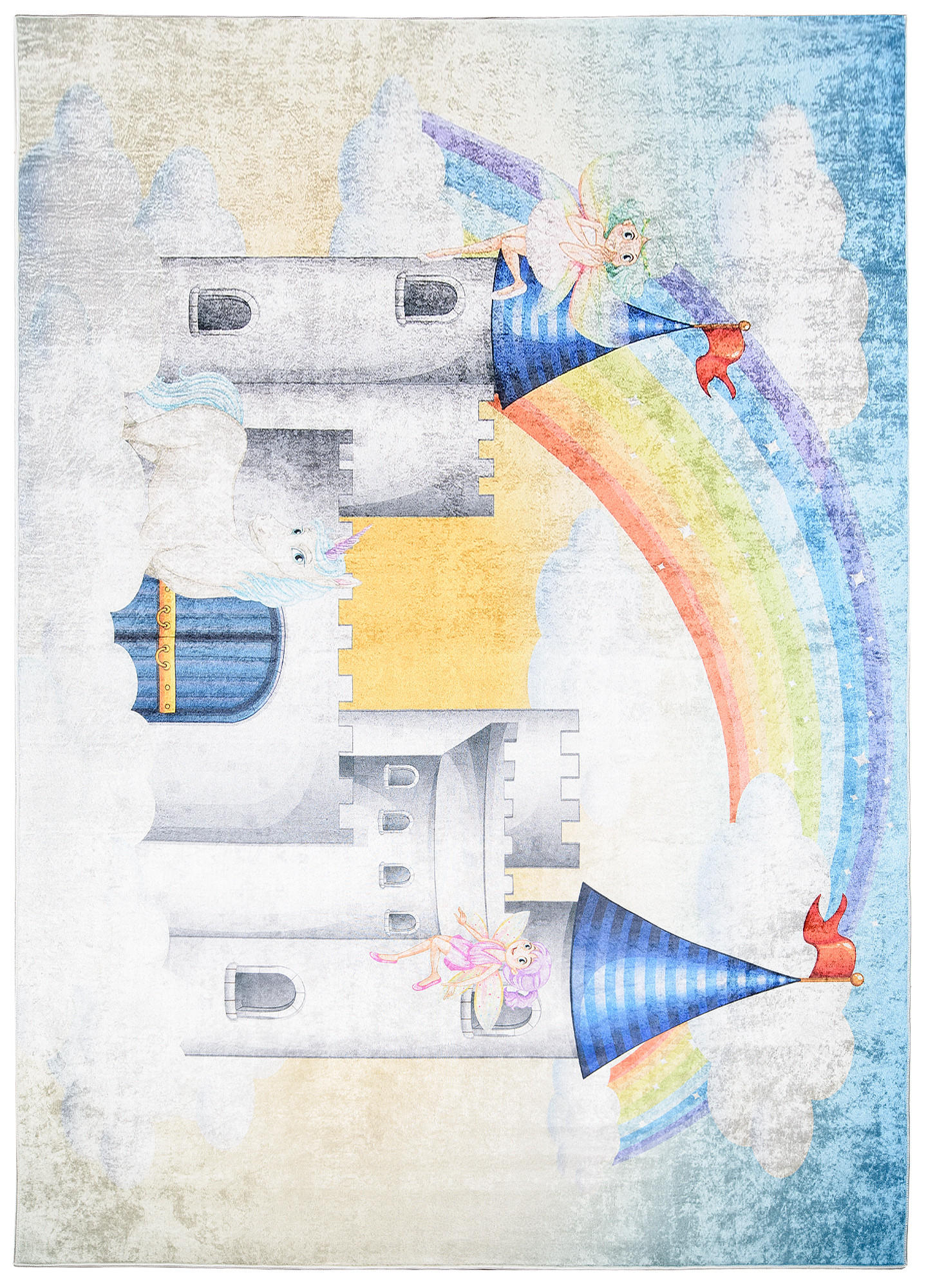 Tapiso Teppich Hellgelb 80x150 cm