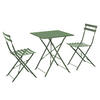 GARTENSET, klappbar, Kaktusgrünen - Grün, Metall - Oviala