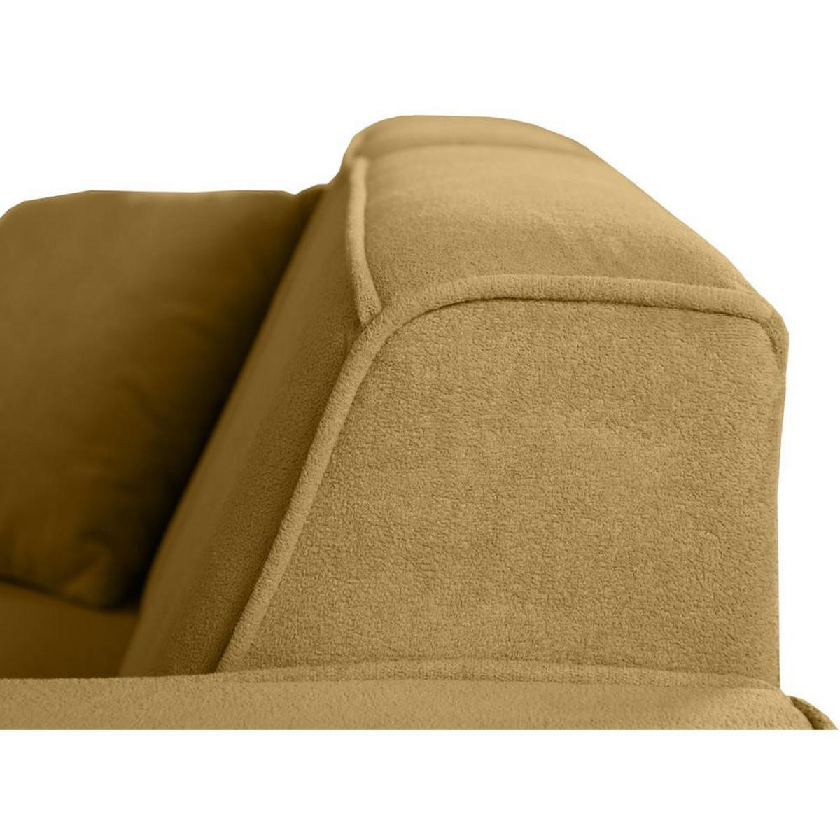 2-SITZER SOFA Pedro ohne Schlaffunktion gelb - Gelb/Schwarz, Textil (185/75/88cm) - Beautysofa