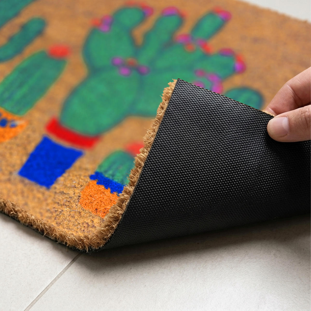 ROHOŽ - viacfarebná, textil/plast (60/40cm) - Relaxdays
