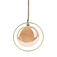 LED-KUGEL Ø 18 cm - Goldfarben, Glas (26/26/80cm) - Home Styling Collection
