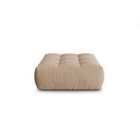 POUF Bloom aus Samt sandfarben - Sandfarben, Textil (101/42/110cm) - Micadoni