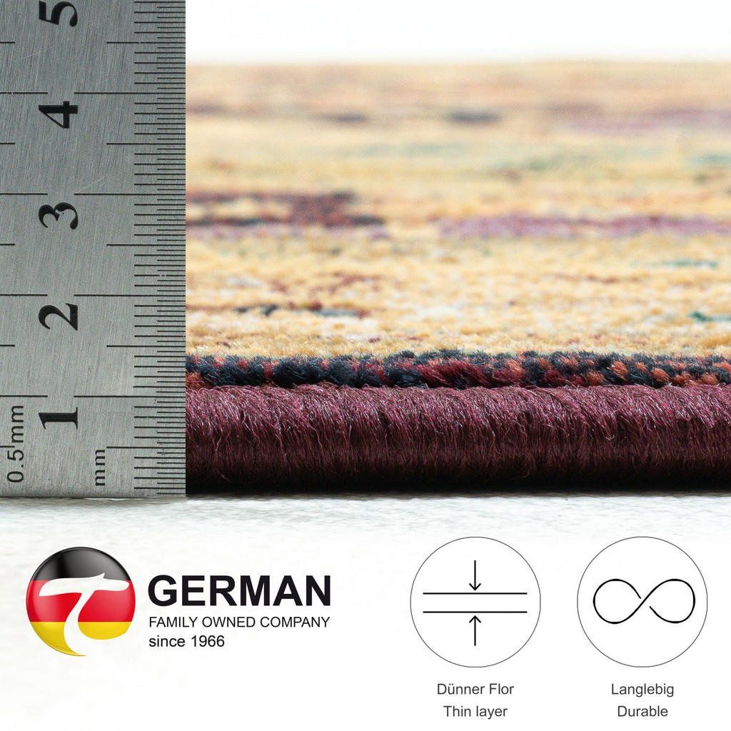 Thumbnail - Theko Webteppich, Rot, Textil, Floral, Freiform, 68x235 cm, Oeko-Tex®, für Fußbodenheizung geeignet, Teppiche & Böden, T...