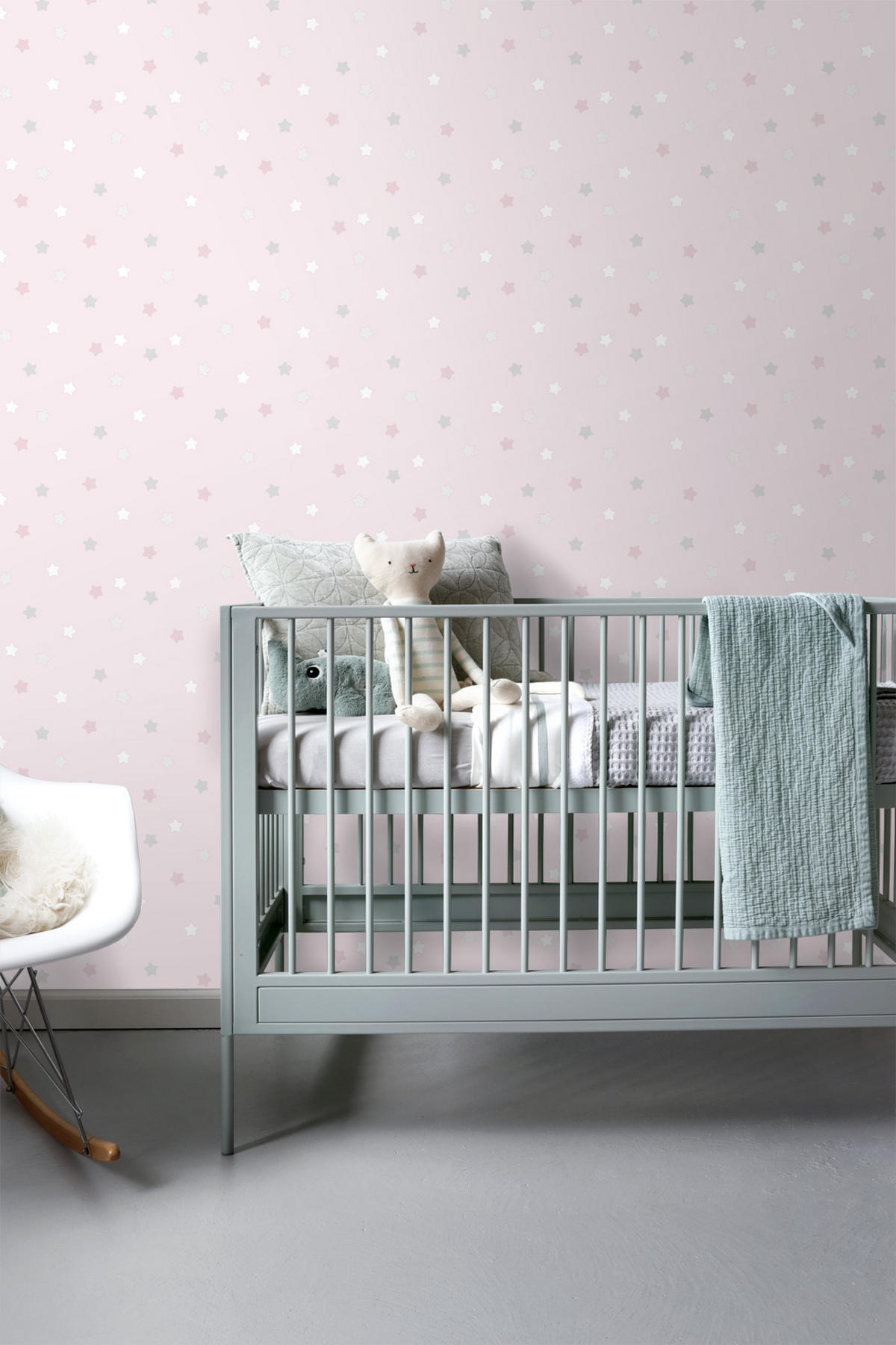 TAPETE kleine Sterne 53 cm x 10 m - Pink, Papier (53/0.1cm) - Sanders & Sanders