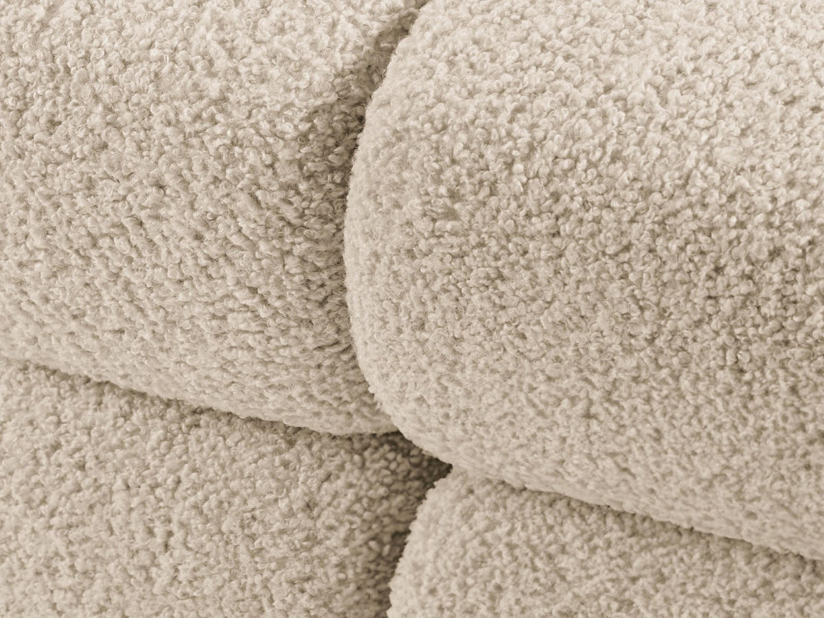 SOFA modular rechts Bellis aus Boucle leichtes beige 4 Sitzplätze - Creme, Textil (282/70/94cm) - Micadoni